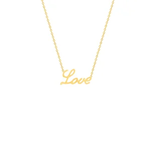 گردنبند طلا Love
