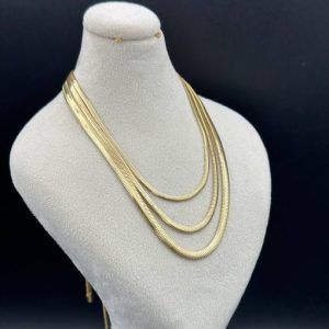 زنجیر طلا طرح تیغ ماهی