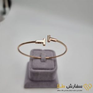 بنگل دوطرف خطی طلا ST5100