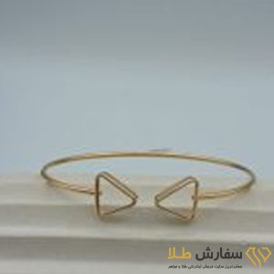 دستبند بنگل مثلثی طلا ST4542