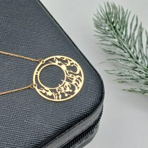 گردنبند طلا طرح جانی دلی ای دل دلوجانم همه تو