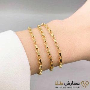 دستبند آجری طلا ST3455
