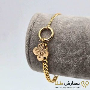 دستبند تیفانی کارتیر دایره قفل طلا