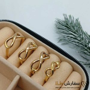 انگشتر طلا طرح بینهایت - ST4068