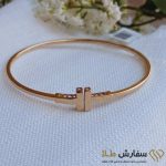 دستبند بنگل طلا طرح ST4274