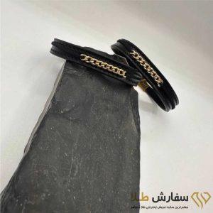 دستبند کارتیر چرم طلا ST4573