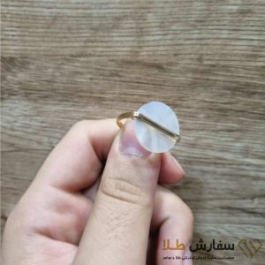 انگشتر طلا سبک صدف دار - ST2739