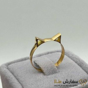 انگشتر مینیمال گربه طلا ST5065