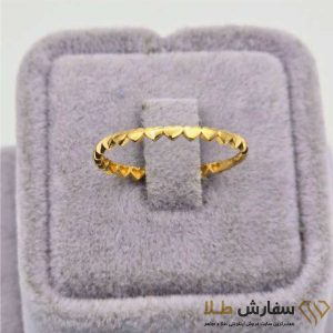 انگشتر مینیمال قلب پر ST5072