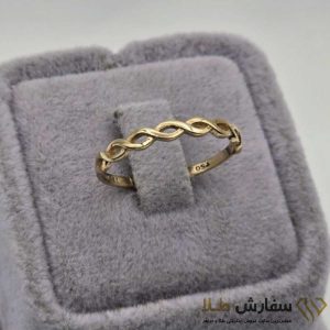 انگشتر مینیمال وسط موج ST5086