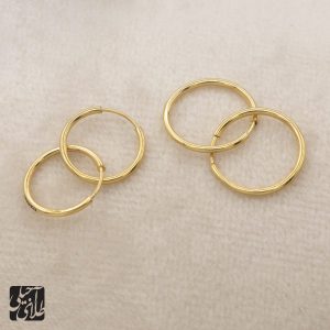 گوشواره طلا حلقه ای AJ1712