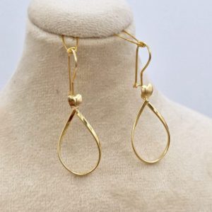 گوشواره طلا طرح اشک AJ4807
