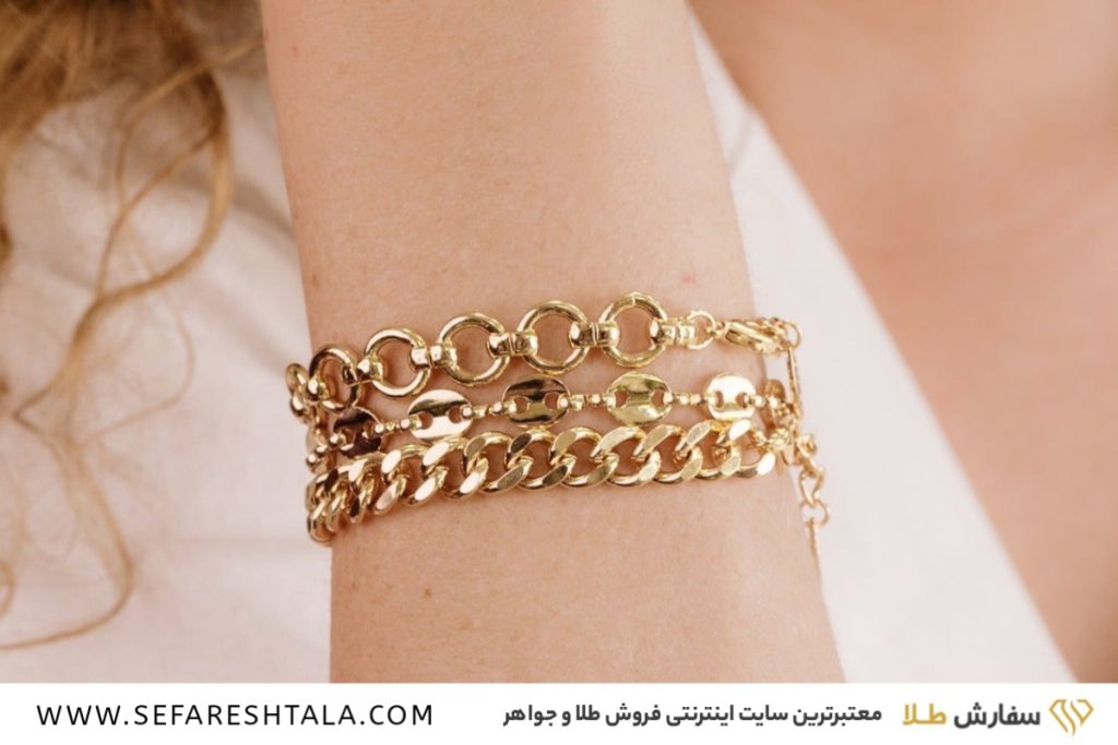 خرید دستبند طلا زنجیری برای سرمایه گذاری