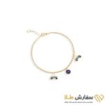 دستبند طلا کارتیه و دو فولکس st200