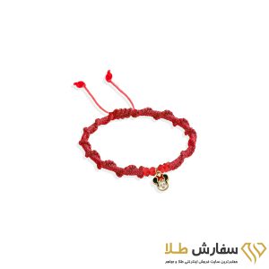 دستبند طلا میکی مینایی فانتزی st532