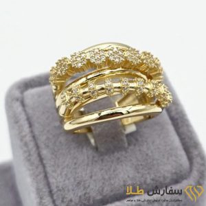 انگشتر لوکس طلا در انواع طرح ST4805