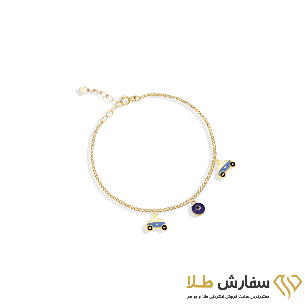 دستبند طلا کارتیه و دو فولکس دستبند طلا کارتیه و دو فولکس st200 - Image 1