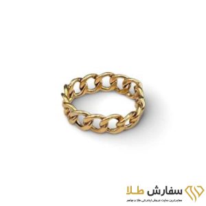 انگشتر طلا طرح کارتیر لخت ST4085