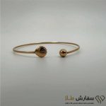 دستبند بنگل طلا جفت گوی ST4804