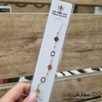 دستبند طلا لوکس و سبک دارت قرمز ST1863