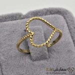 انگشتر مینیمال طرح قلب طنابی ST4886