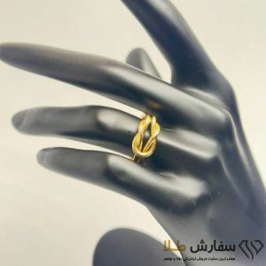 انگشتر طلا طرح گره ST3343