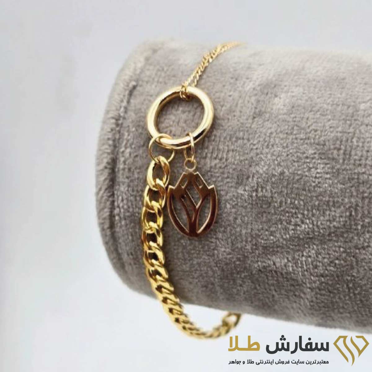 دستبند طلا کارتیه گل ST5030 دستبند طلا کارتیه گل ST5030 - Image 1