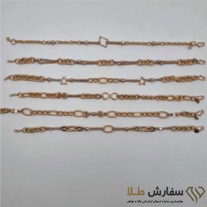 دستبند طلا زنانه در انواع طرح شیک ST4826