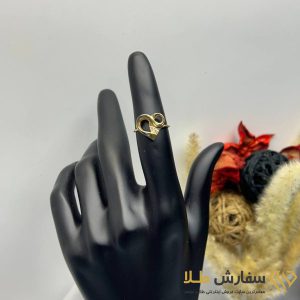 انگشتر سبک لوکس طلا طرح قلب ST1762