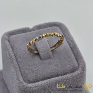 انگشتر مفتول البرنادو تک رج بازو طرح دار ST5090