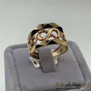 انگشتر طلا پورتوفینو بینهایت وسط ST4646