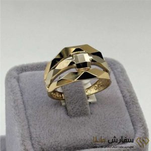 انگشتر طلا پورتوفینو مثلثی ST4649