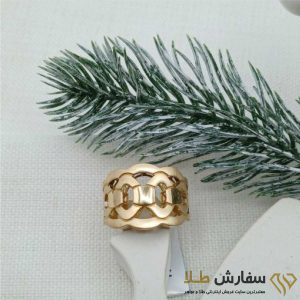 انگشتر طلا طرح پاپیونی ST4348
