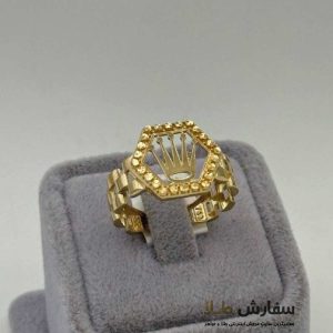 انگشتر طلا پورتوفینو رولکس تاج ST4635