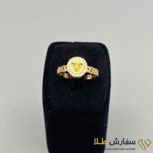 انگشتر طلا طرح ورساچه دایره ST4127