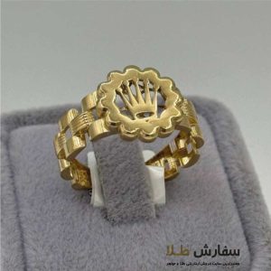 انگشتر طلا پورتوفینو تاج ST4636