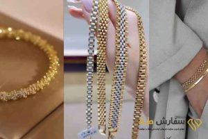 ذستبند طلا رولکس