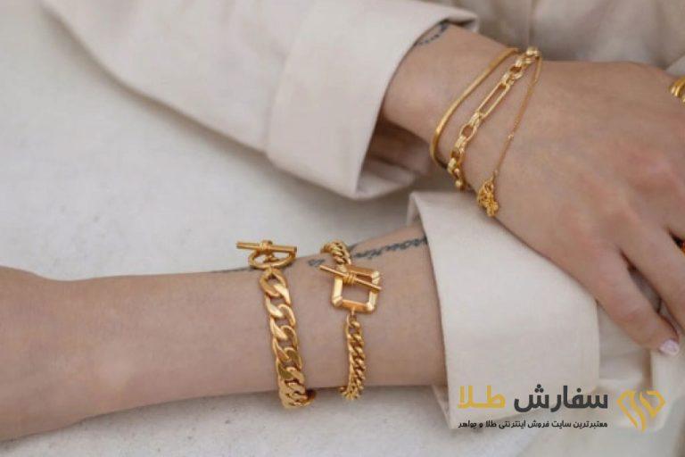 ترند های جدید دستبند طلا دخترانه