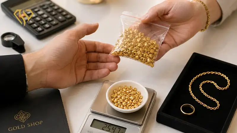 خرید طلای آب شده