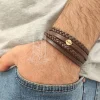 دستبند طلا ۱۸ عیار مردانه لیردا مدل اسم‌دار - Image 3