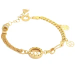 دستبند زنجیری طلا ۱۸ عیار زنانه مدل ST-259631-E6 کارتیر آسیا