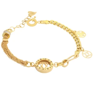 دستبند زنجیری طلا ۱۸ عیار زنانه مدل ST-259631-E6 کارتیر آسیا