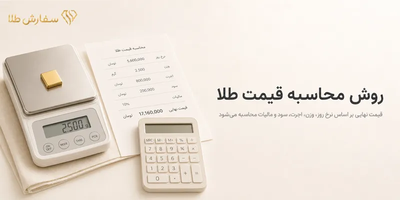 روش محاسبه قیمت سفاش طلا
