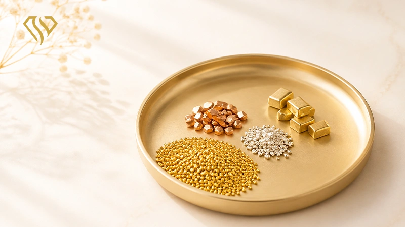ویژگی های طلای خام