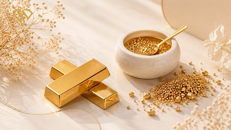شمش طلا و طلای آب شده
